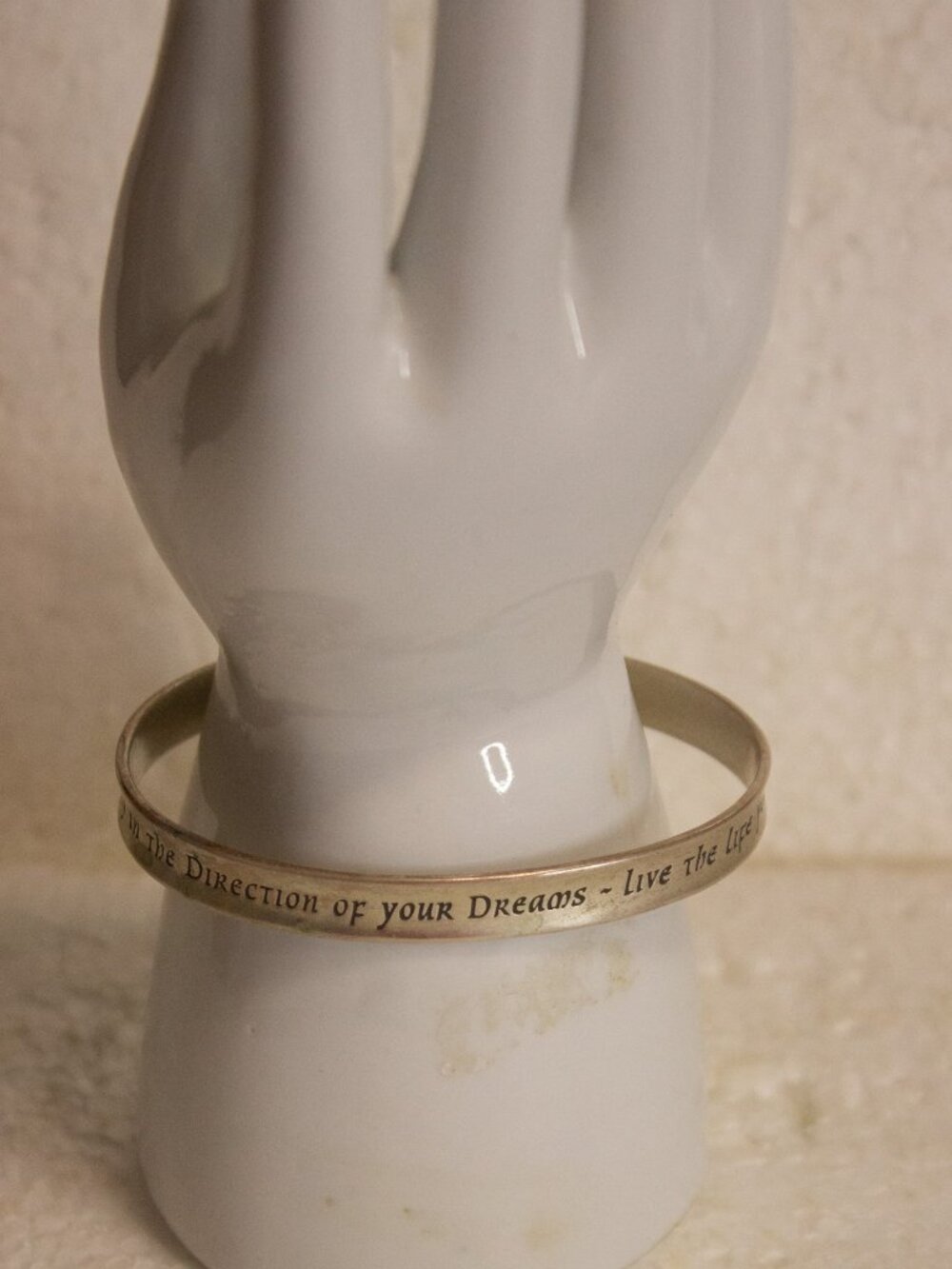 Sterling Silver Thoreau Quote Cuff Bracelet